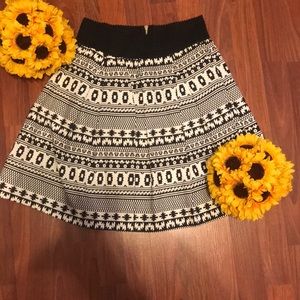 High Waisted Aztec Skirt